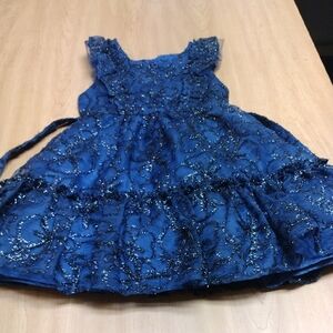 Kensie Girl Navy Glitter Dress
